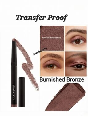 🌺Laura Mercier Burnished Bronze Caviar Stick Cream Eyeshadow Transfer Pr